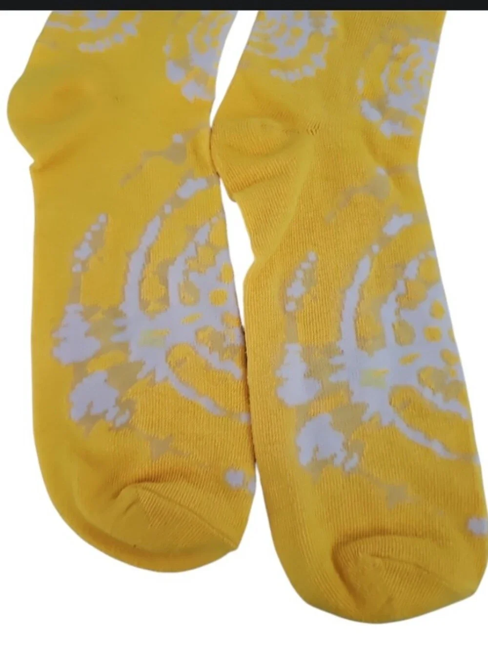Pokemon Pikachu Not Today Crew Socks Yellow Tie Dye Novelty NWOT Animecore Gift